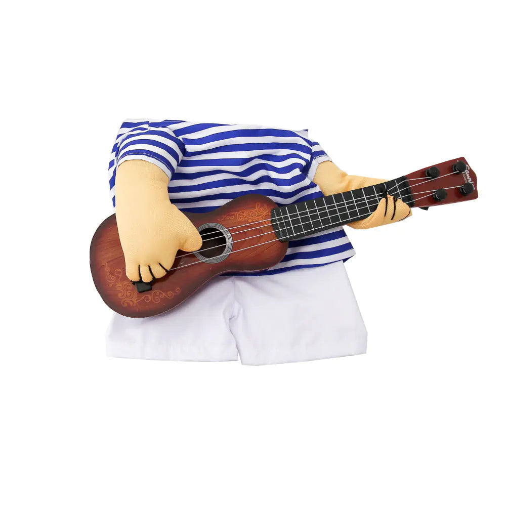 Pet Dog Guitarist Costume for Funny Dress-Up