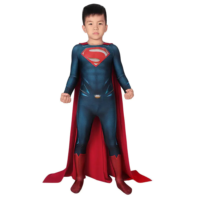 Superman Kids Bodysuit 3D Print Halloween Costume