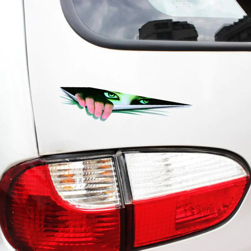 3D Halloween Car Wall Stickers & Decor (Realistic Eyes)