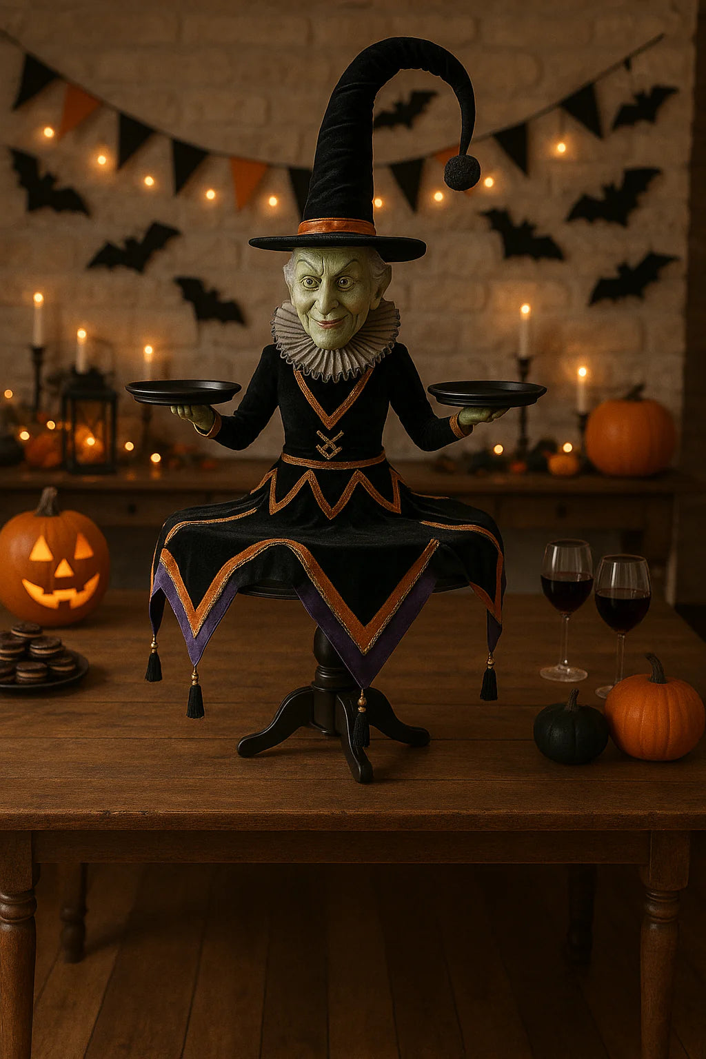 Halloween Witch Tiered Tray Table