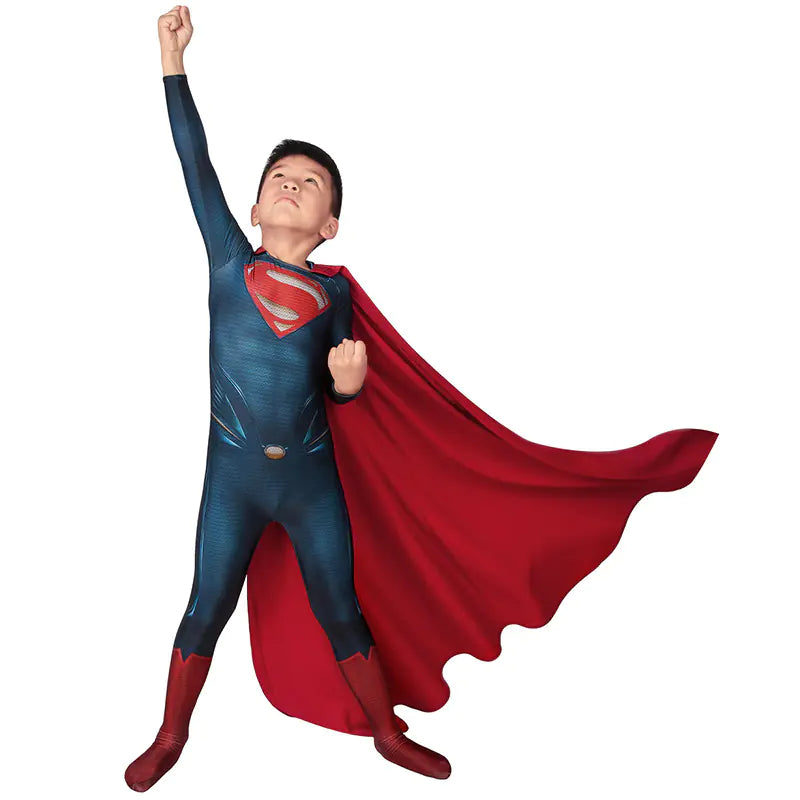 Superman Kids Bodysuit 3D Print Halloween Costume