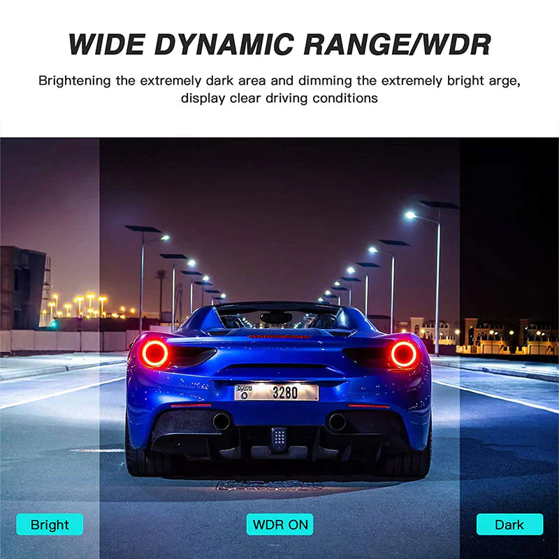 Full HD 1080P Dual Dash Cam with Night Vision