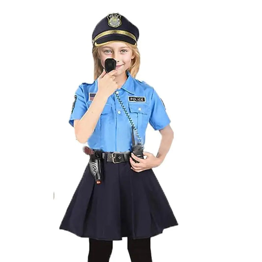 Children's Halloween Police Costume Outfit