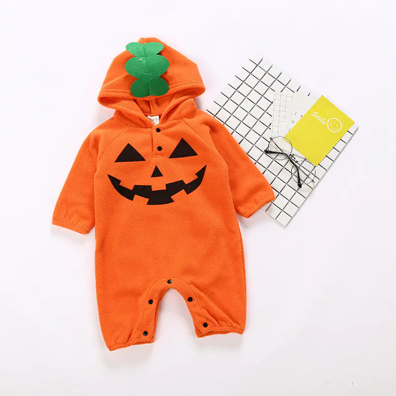 Funny Pumpkin Monster Romper for Autumn/Winter Babies