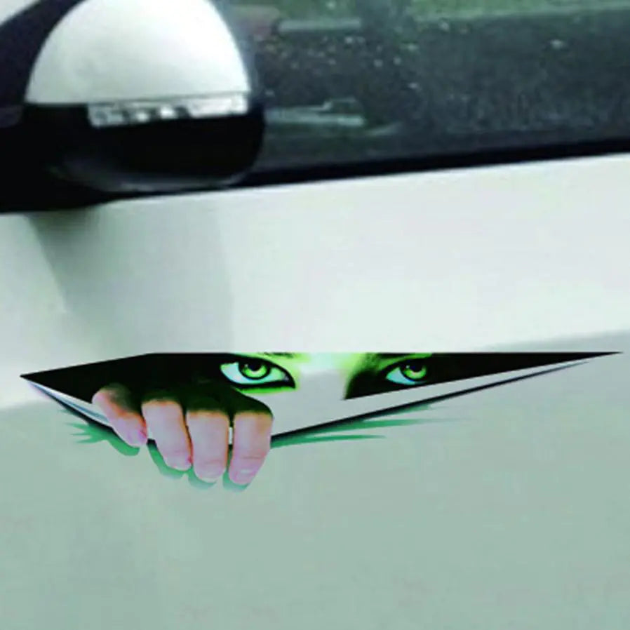 3D Halloween Car Wall Stickers & Decor (Realistic Eyes)