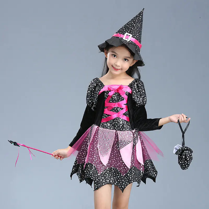 Halloween Witch & Vampire Costume Dress for Kids