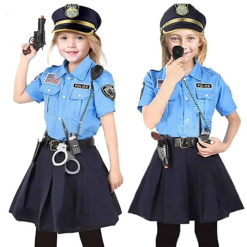 Children's Halloween Police Costume Outfit