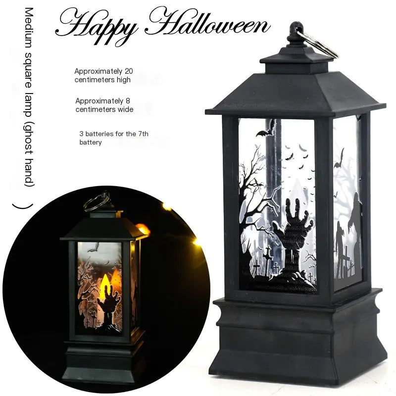Halloween Skull Candle Lantern – Creepy LED Glow