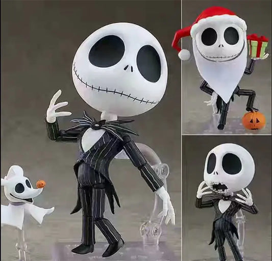 Jack Skellington Q Version Action Figure with Face Swap