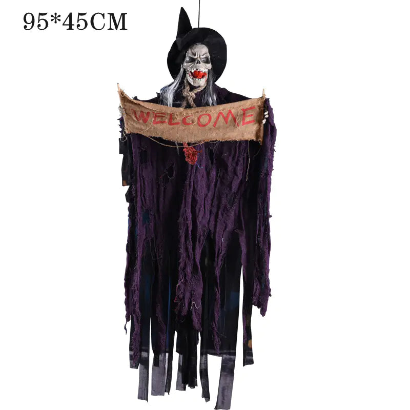 Halloween Electric Resin Skull Decor