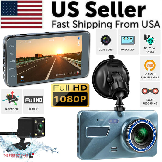 Full HD 1080P Dual Dash Cam with Night Vision