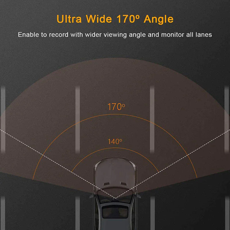 Full HD 1080P Dual Dash Cam with Night Vision