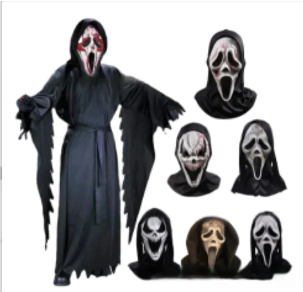 Halloween New Scream Reaper Costume with Mask for Kids