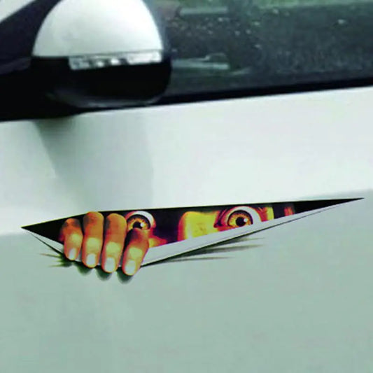 3D Halloween Car Wall Stickers & Decor (Realistic Eyes)