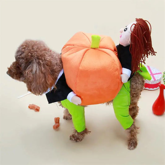 Santa Claus Gift Box Pet Costume Outfit