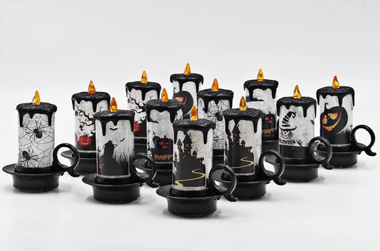 Halloween Candle Décor – Multicolor Electronic Candle Lights