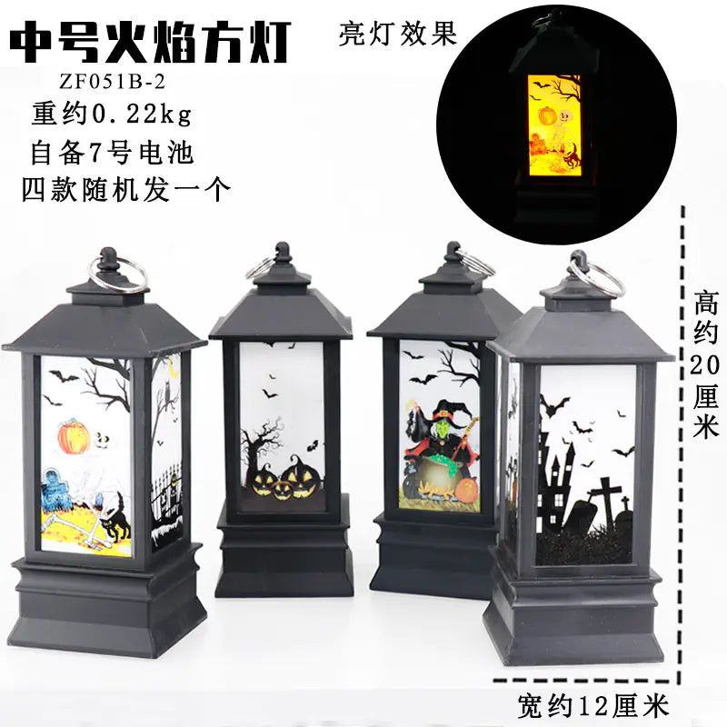 Halloween Skull Candle Lantern – Creepy LED Glow
