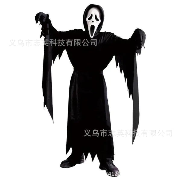Halloween New Scream Reaper Costume with Mask for Kids