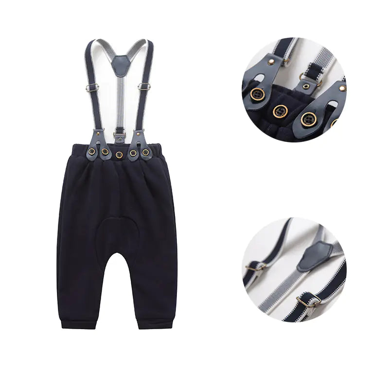 Gentleman Cotton Romper for Newborns and Infants
