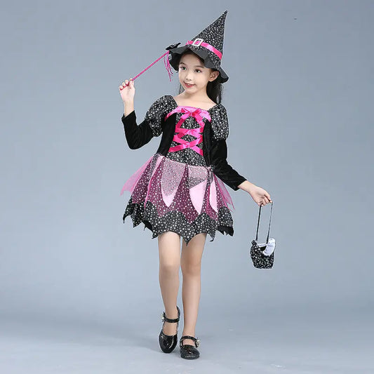 Halloween Witch & Vampire Costume Dress for Kids