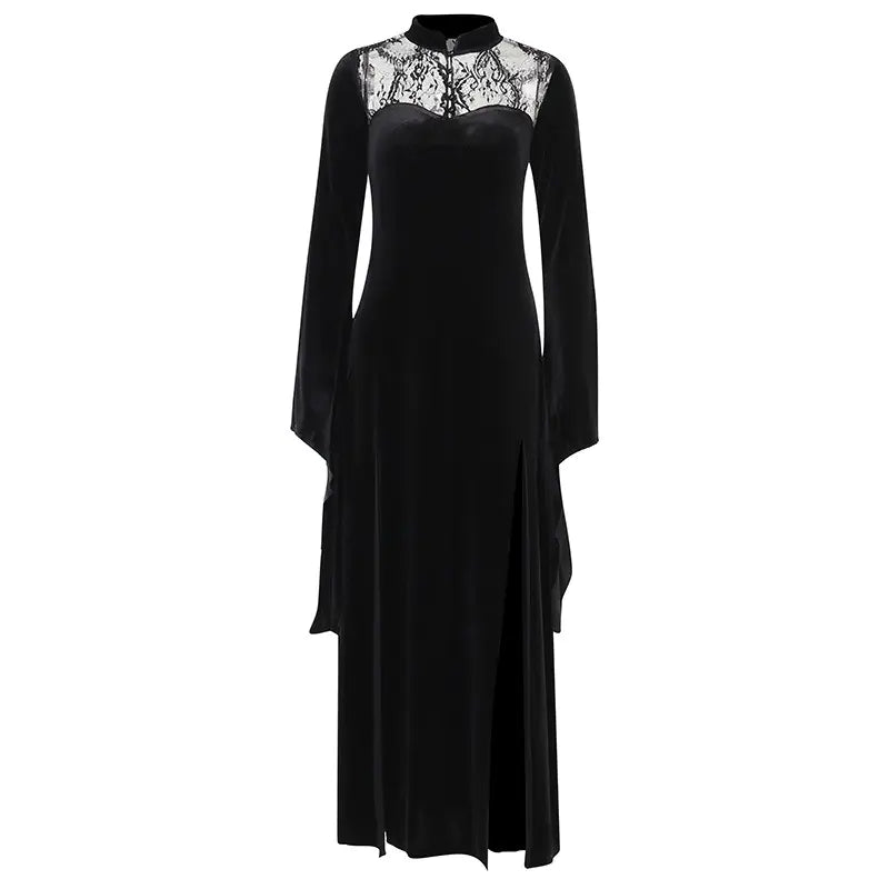Day of the Dead Witch Cosplay Dress with Lace Details