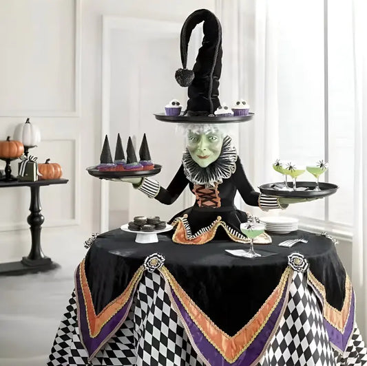 Halloween Witch Tiered Tray Table
